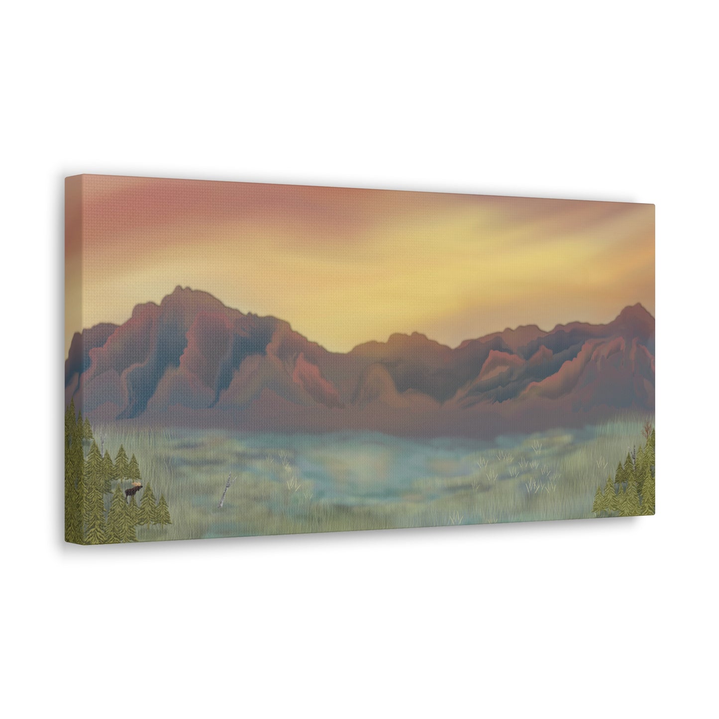 Matanuska range canvas print