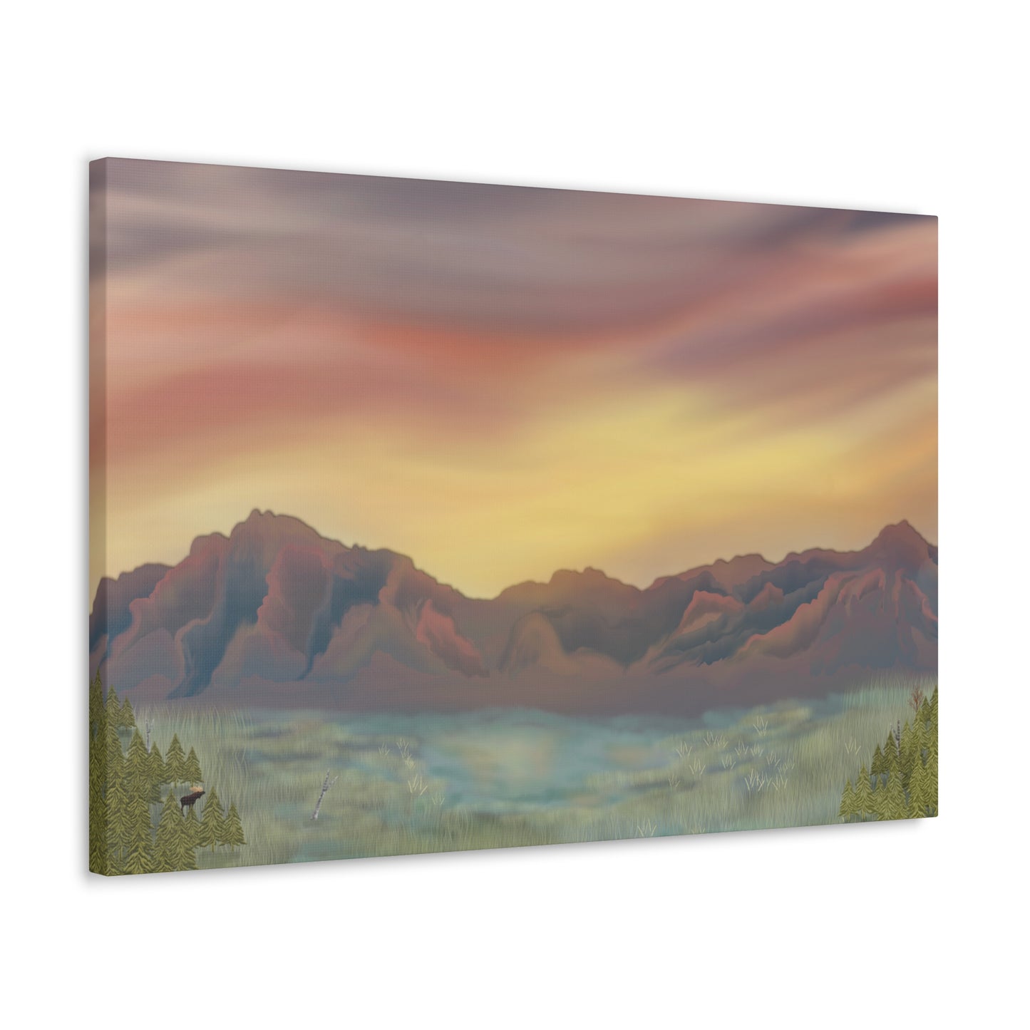 Matanuska range canvas print