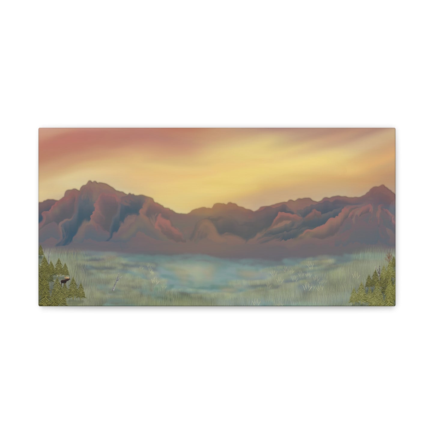 Matanuska range canvas print