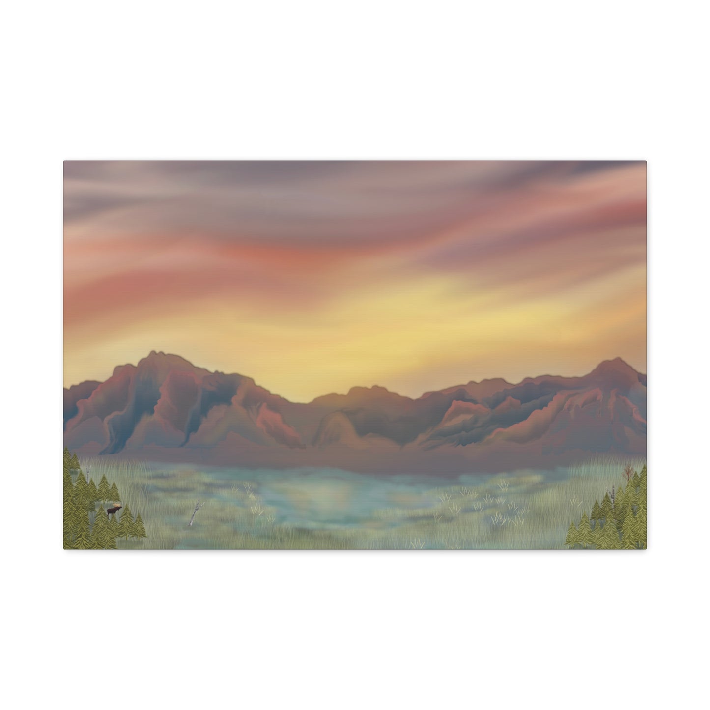 Matanuska range canvas print