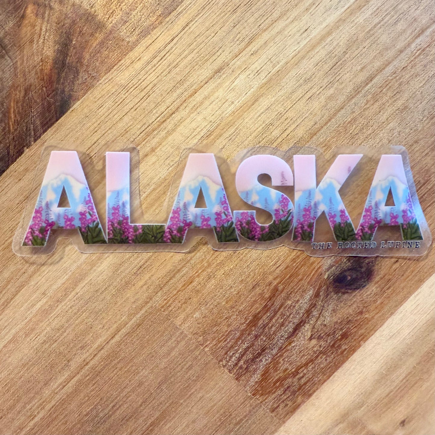 Alaska- Fireweed Mountain Sticker